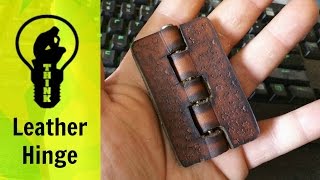 Making a leather hinge [upl. by Pradeep]