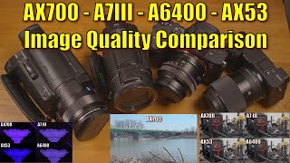 AX700 Camcorder Image Quality Comparison  A6400 A7III AX53 [upl. by Namra]