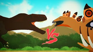 25k SUBS Torvosaurus vs Stegosaurus Battle Animation Stick Nodes [upl. by Fanchon]