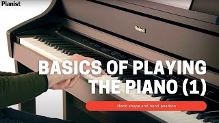 Basics of Playing Piano Seating and Posture 1 [upl. by Narcho]