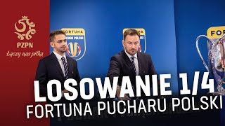 LOSOWANIE 14 FINAŁU Fortuna Pucharu Polski RETRANSMISJA [upl. by Acilegna]