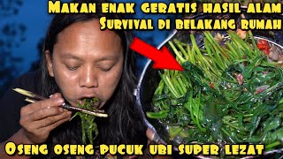 DEDE INOEN OSENG OSENG PUCUK UBI MAKANAN LEZAT GERATIS HASIL ALAM [upl. by Yarak184]