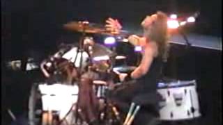 Metallica  Lars Ulrich and James Hetfield drum solo [upl. by Nahshun394]