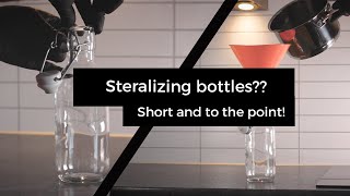 How to sterilize glass bottlesIn 1 minute [upl. by Eenal306]