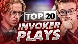 Top 20 Invoker Plays in Dota 2 History [upl. by Damalas]