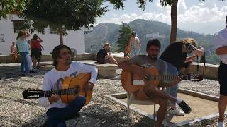 Flamenco de Gitanos Españoles Albaicín Granada [upl. by Asenad]