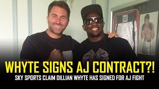 Dillian Whyte SIGNS CONTRACT for Anthony Joshua fight [upl. by Bow]