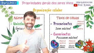 VIDA E CARACTERÍSTICAS GERAIS DOS SERES VIVOS PROVA VESTIBULAR ENEM  OLHAR QUÍMICO PROF ROMEU [upl. by Ashelman]