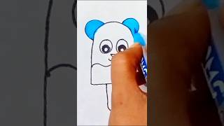 Cute ice cream drawing easy and simple drawing for kids and toddlers shorts ytshorts satisfying [upl. by Neelsaj568]