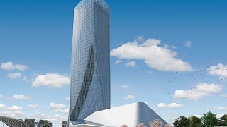 CityLife Milano Office Tower by Zaha Hadid in Milan Italy [upl. by Klute245]