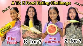 Eating food Only in Alphabetical Order For 24 Hours challenge with khusboo [upl. by Sadiras821]