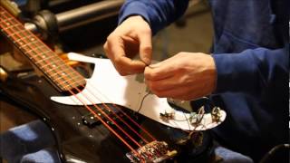 How to install an Aguilar OBP2 Bass Preamp [upl. by Holcomb]