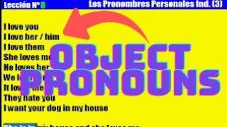 Curso de inglés 8 Object Pronouns en inglés [upl. by Fawcett]