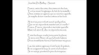 Du Bellay Joachim  SONNET  Las où est maintenant ce mépris de Fortune [upl. by Nnylrats]