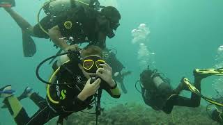 Father and son Discover Scuba Diving in Mauritius [upl. by Lukash389]