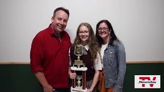 Eighthgrader Lauren Hand a national champion in ZanerBloser National Handwriting Contest [upl. by Dominick]