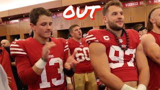 Brock Purdy and Nick Bosa are OUT for the 49ers this Sunday [upl. by Bensen711]