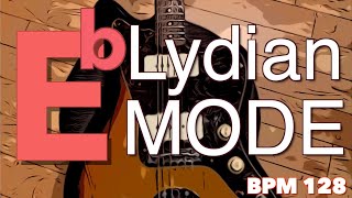 Eb Lydian Mode Scale  Groove Jam Backing Track [upl. by Lathrope]