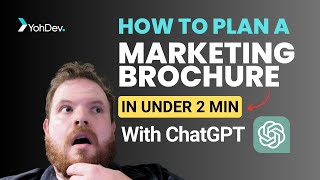 Plan a Marketing Brochure IN 2 MINUTES with ChatGPT Save time with AI [upl. by Olive]