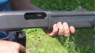 Safely Unloading Remington 870 Shotgun [upl. by Naitsihc662]