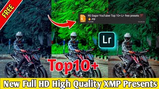 🔥 TOP 10 New Full HD High Quality  XMP Lightroom Premium Presets  free Download 💥 [upl. by Ahseital]