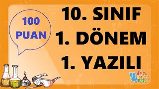 10 sınıf  Kimya  1 Dönem  1 yazılı [upl. by Lled]