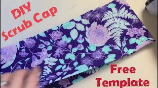 How To Make Scrub Cap With Adjustable Ties No Elastic Surgical Cap Step By Step Easy Tutorial [upl. by Ffoeg]