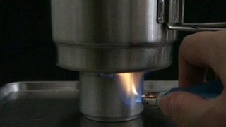 Alcohol Stove  Groove Stoves Ignition Methods [upl. by Hsiwhem]