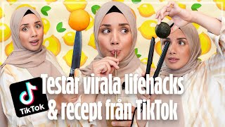 TESTAR VIRALA LIFEHACKS amp RECEPT FRÅN TIKTOK [upl. by Elaina]