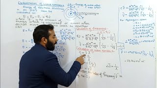 Calculation of wave number of photon of various spectral series by Bohrs theory  11th Class [upl. by Andrej]