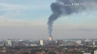 Ludwigshafen BASF Explosion und Großbrand 171016 [upl. by Aiak]