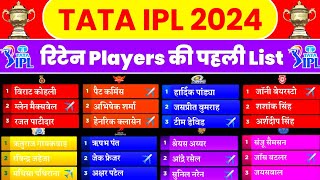 IPL 2024 Retained Players List  IPL 2025 All 10 Teams 33 Retained Players List Announce [upl. by Anaud269]