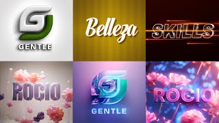 Crea estilos 3D de logotipos y nombres con IA GRATIS [upl. by Ahsonek604]