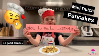 How to make Poffertjes mini dutch pancakes [upl. by Neehcas531]