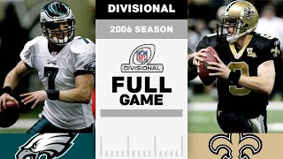 Saints First Playoff Win After Hurricane Katrina  Eagles vs Saints Full Game  NFL 2006 Season [upl. by Ellehsim]