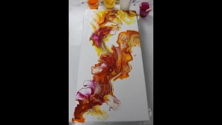 Gorgeous Dutch Pour Acrylic Pouring Technique dutchpour acrylicpainting painting [upl. by Renny]