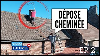 Projet Réno EP2  Comment déposer un conduit de cheminée TUTO 👷🏻‍♂️ [upl. by Nediarb]