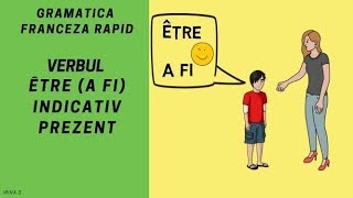 Conjugarea verbului a fi in franceza  ÊTRE  Gramatica franceza 2018 [upl. by Cooe]