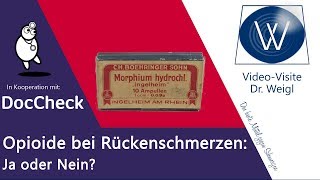 Großer Irrtum Opioide Fentanyl Tilidin Oxycodon helfen kaum bei Rückenschmerzen  DocCheck 4 [upl. by Misty]