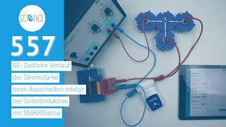 Zeitliche Verlauf der Stromstärke beim Ausschalten infolge der Selbstinduktion mit SMARTsense  SE [upl. by Ynettirb177]