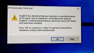 EasyBCD has detected that your machine is currently booting in EFI mode GPT to MBR Aomei PA Pro [upl. by Heda6]