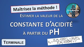 8 Estimer le taux davancement et la constante dacidité à partir du pH Tle [upl. by Atiuqat]