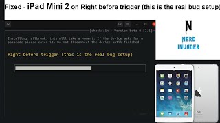 FIXED  iPad Mini 2 Stuck on Right before trigger this is the real bug setup  Checkra1n jailbreak [upl. by Yelkreb]