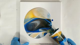 NEW ART PRODUCTS Trying Acrylic Pouring with MyArtScape Acrylic Paints Flip cup with Earth tones [upl. by Dronel762]