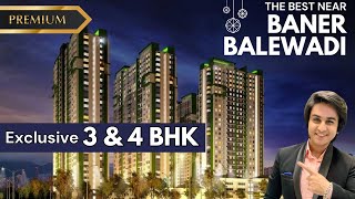 3 bhk amp 4 bhk at Baner Balewadi Pune  Luxury Project  Flat in Baner [upl. by Nayrbo]