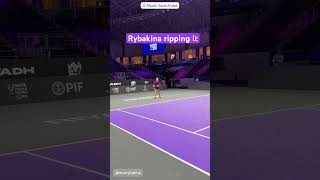 Elena Rybakina  Aryna Sabalenka practice WTA Finals 2024 in Saudi Arabia tennis livetennis wta [upl. by Bil178]