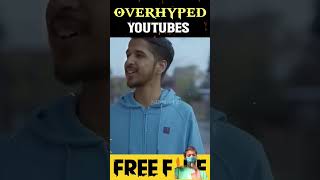 OVERHYPED YOUTUBERS 😍❓freefire top3 overhyped youtuber NidhaFF viralshorts facts [upl. by Odin604]