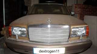 MercedesBenz 300 SDL TURBO  W126  DIESEL COLD START AFTER 6 MONTH [upl. by Ahsinej190]