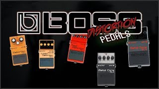 Boss Distortion Pedals Comparison  by Nick Percev [upl. by Ahsitnauq]