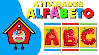 ALFABETO DIVERTIDO em PORTUGUÊS  Aprenda o ABC  Alfabeto para crianças  Compilação 49 minutos [upl. by Bernat168]